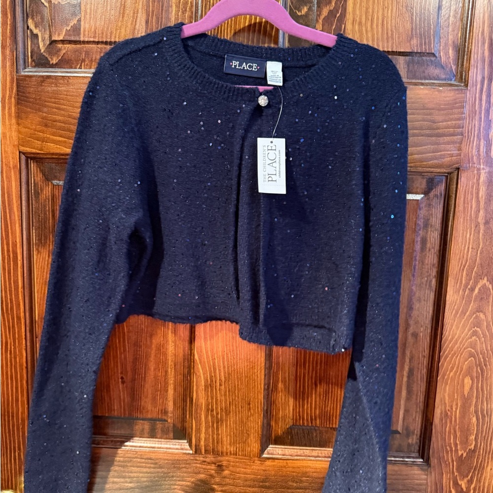 The Children's Place Navy Sequin Cardigan